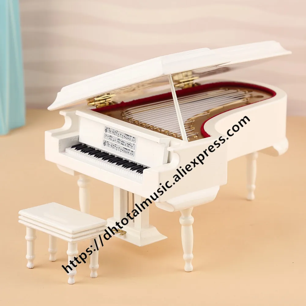 Osobné Mini Klavír Model Miniatúrne Hudobné Nástroje, Klavír Replika Ozdoby Na Vianočný Darček Domáce Dekorácie Darček