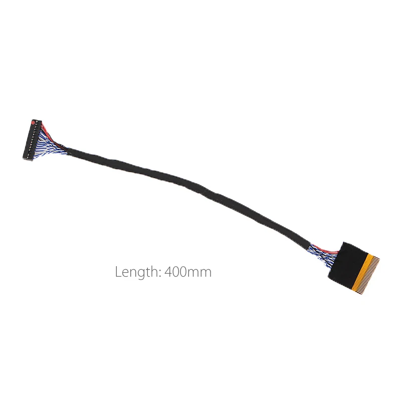 P-DVA FFC Zase Dupont LVDS Kábel Dual 8 30Pin 2 kanály, 8-bit 30pins 1mm Pin Ihrisku 400mm Pre LTM190BT07 LTM220MT09 Pre LCD
