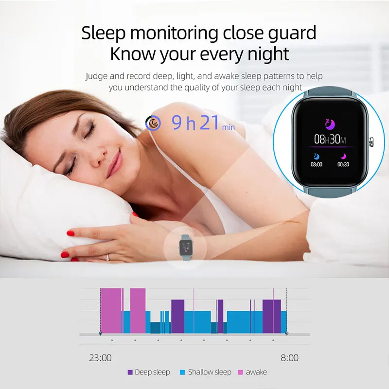 P8 Smart Hodinky Muži Ženy Vodotesný IP67 Fitness Šport Tracker Srdcového tepu plne Dotykový Smartwatch Pre Amazfit Android IOS