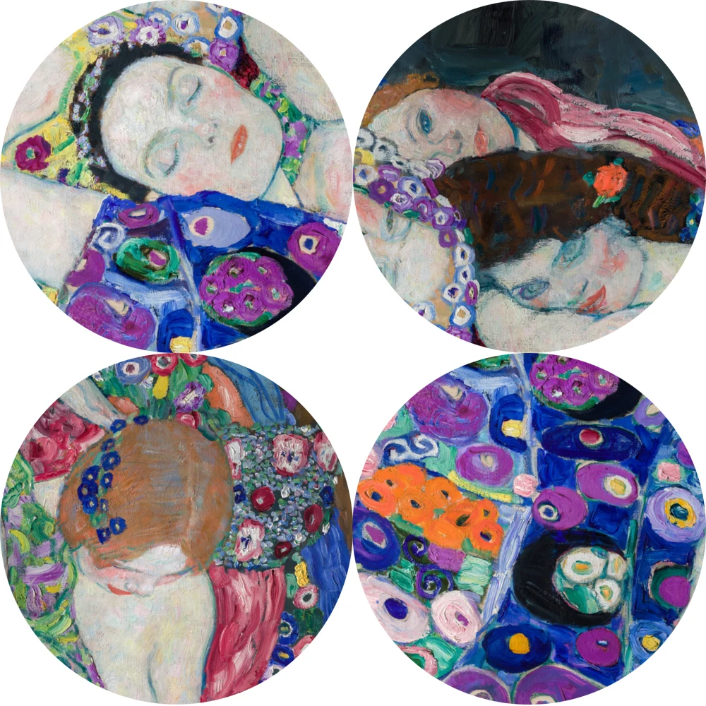 Panna Gustav Klimt Plátne Obrazy Plagáty a Tlačí na Steny Umenie Obrázok pre Obývacia Izba Domáce Dekorácie