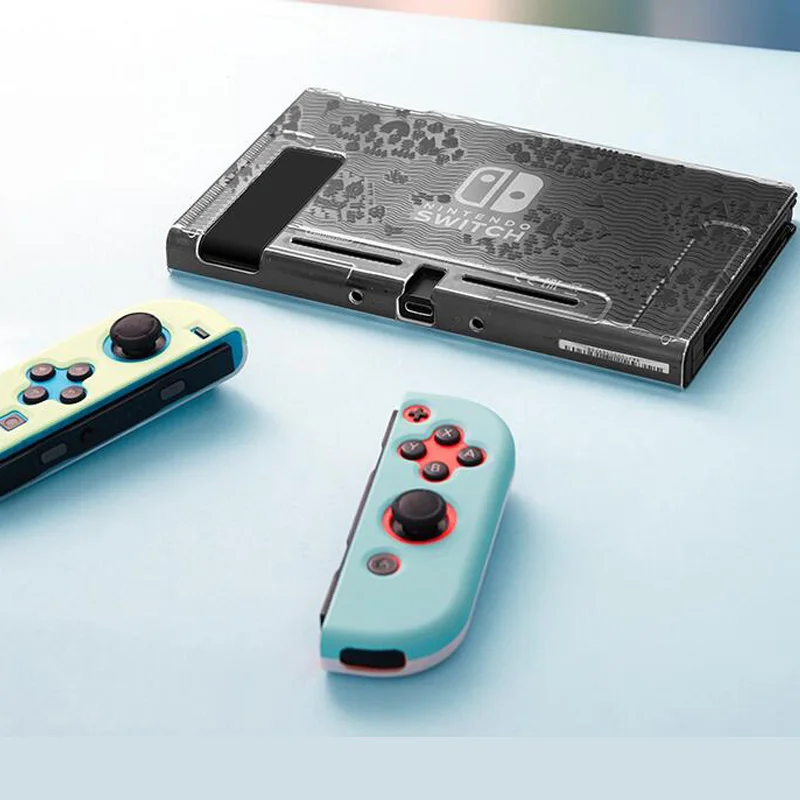 Pevný Úplné Pokrytie Crystal Shell Animal Crossing Palec Stick Grip Spp Pre Nintendo Prepínač Radosť-Con Radič Ochranný Kože Prípade