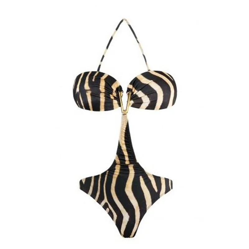 Plavky Žena 2018 Sexy Tlač Plávanie Oblek pre Ženy Tlač Plávať Nosenie Push up plavky Dámy Beach jednodielne Plavky