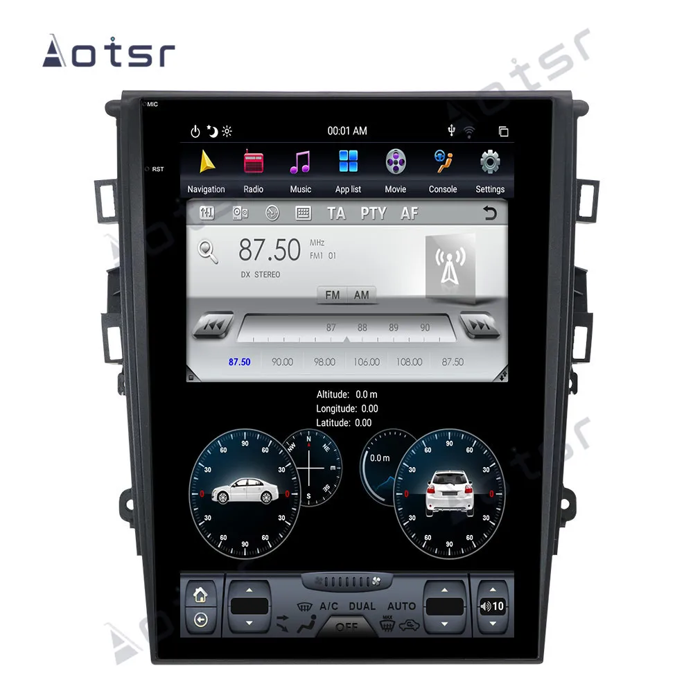 Plazmové Obrazovky Android9.0 R0M 64 Auta GPS Navigácie Pre Ford Mondeo Fusion MK5 2013+ Auto rádio magnetofón vedúci jednotky multimediálne