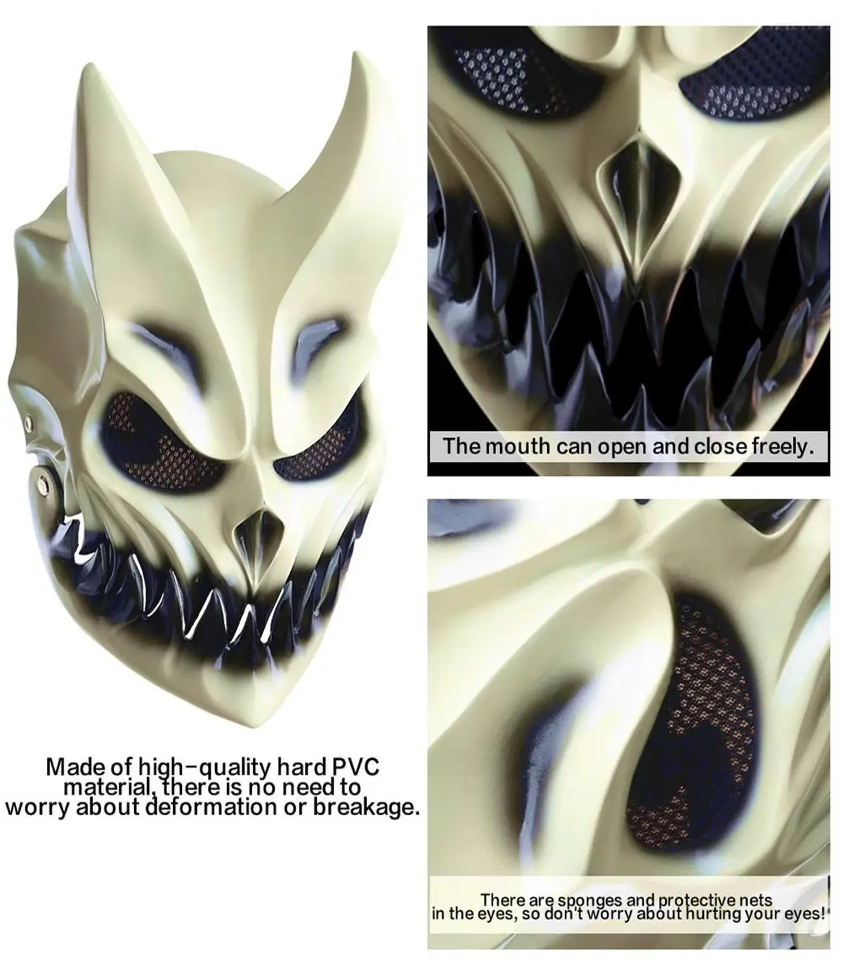 Pleťové Masky Módne Maska Zabitie Zvíťaziť Dieťa Tmy PVC Demolisher Demon Maska Halloween Cosplay Kostým Party Rekvizity
