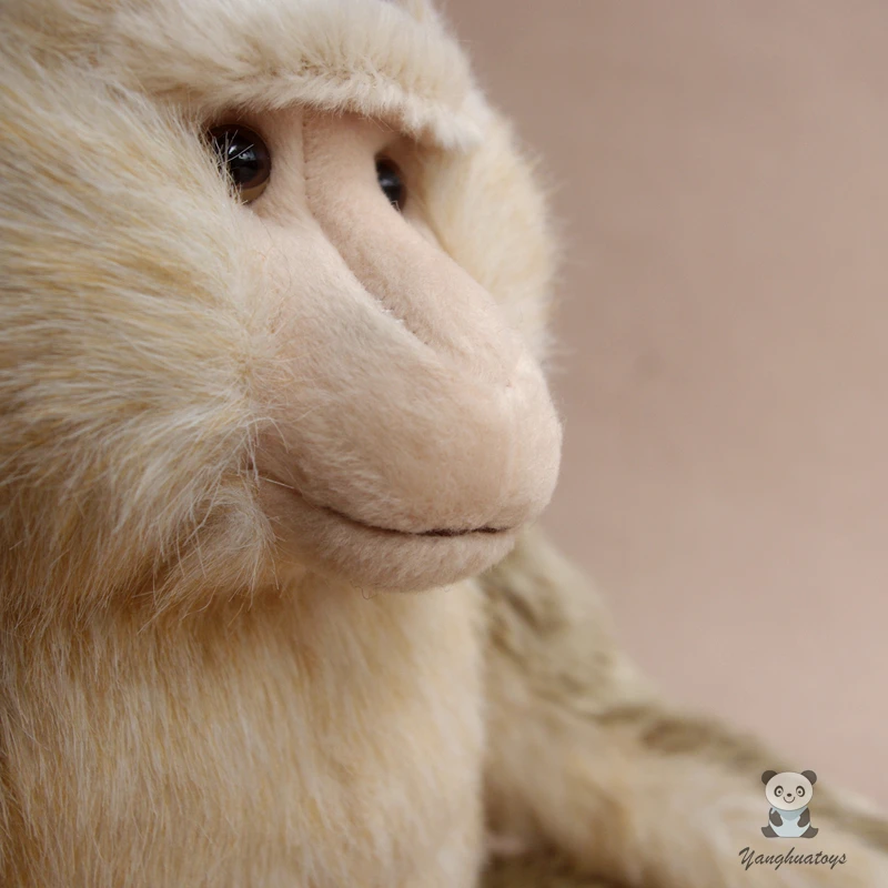 Plyšové Zvieratá, hračky reálnom živote Macaca leonina bábiky zriedkavé opice súčasnosti mäkké hračky