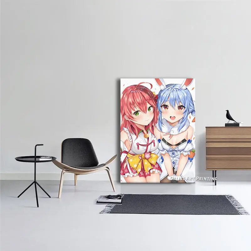 Plátno Anime Usada Pekora Obrázky, Domáce Dekorácie, Obrazy Plagát HD Vytlačí Wall Art Modulárny Obývacia Izba Rámovanie