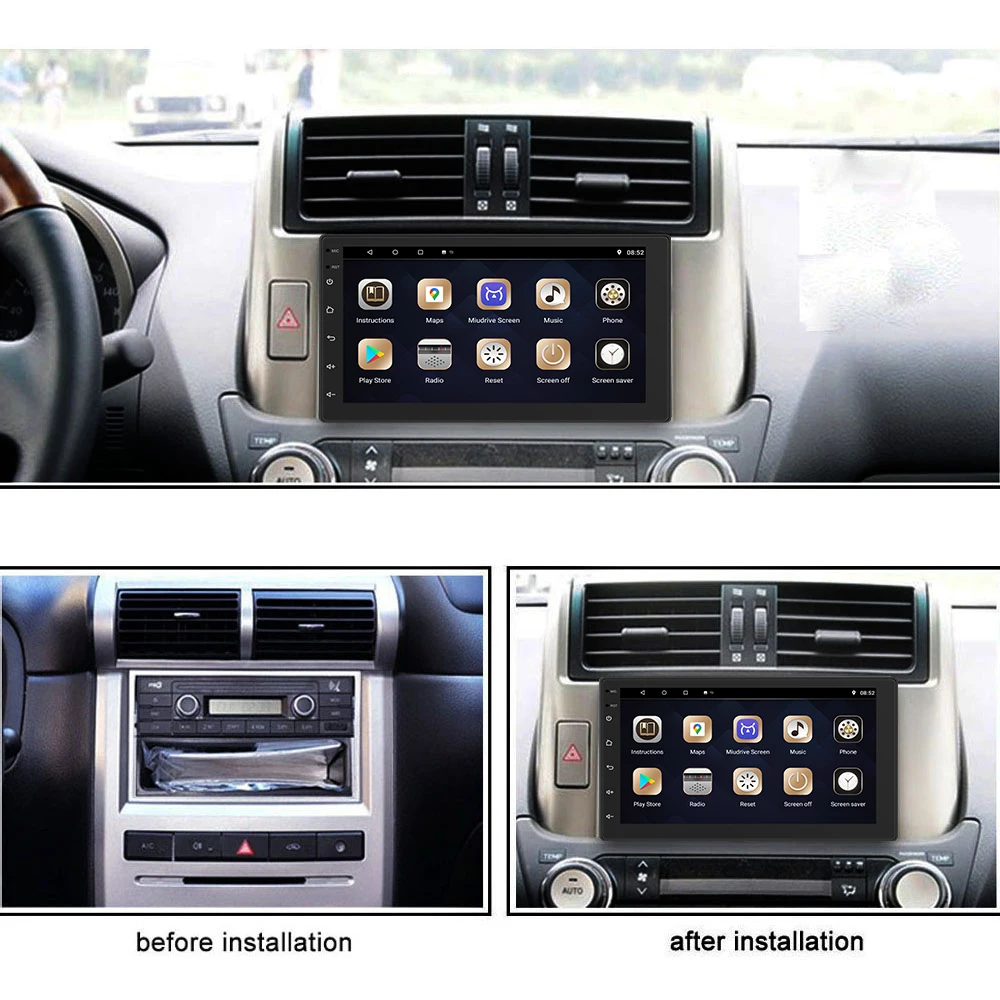 Podofo 2Din Android 10.1 Auto Rádio Multimediálny Prehrávač 2 din GPS, WIFI Auto Pre VW spoločnosti Ford, Toyota, Nissan Skoda LADA Hyundai Kia Suzuki