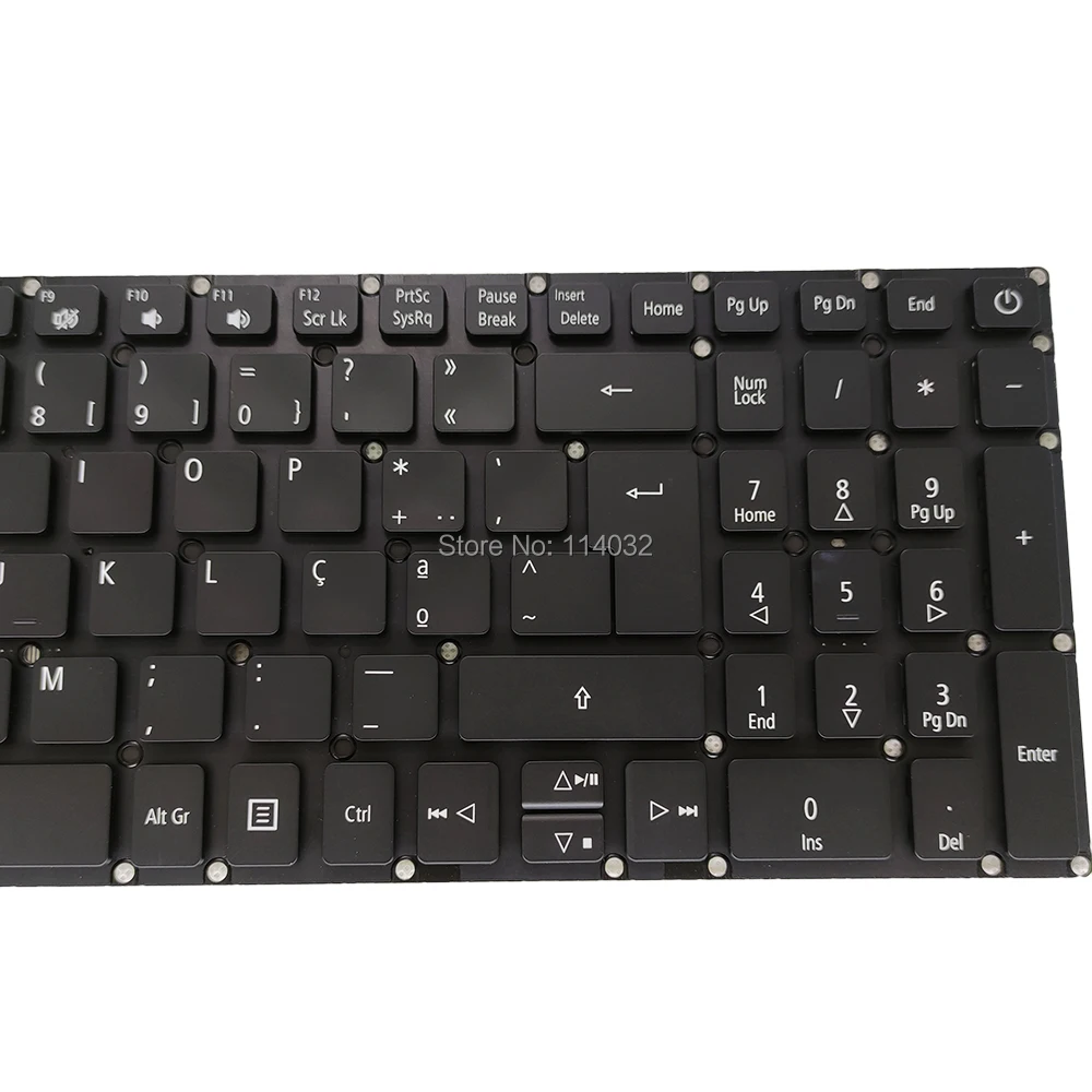 Podsvietenie klávesnice A715 72 Výmena klávesnice pre Acer Aspire 7 A717 71 A715 71G PO portugalsky black LV5P A80BWL NSK RELBC