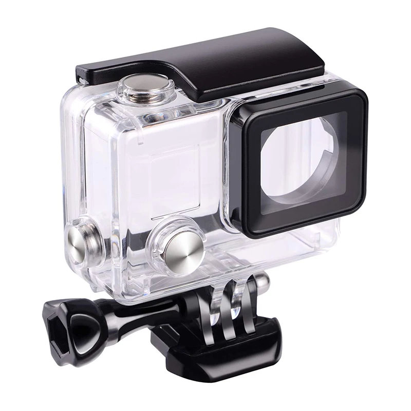 Podvodná 45m Nepremokavé Ochranného krytu púzdro s Potápanie Filter pre GoPro Hero 4 3+ Black Silver Akciu, Fotoaparát
