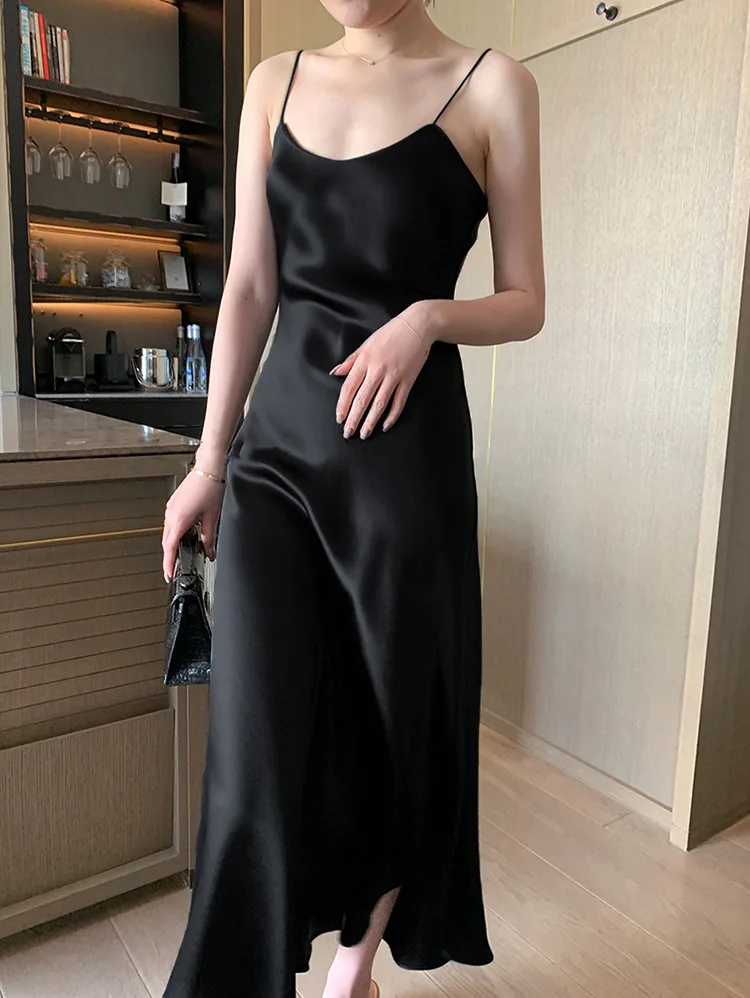 Podväzkové Midi Šaty Značky Módne dámske High-end Luxusný Letný Sexy Elegantné Slim Party Šaty