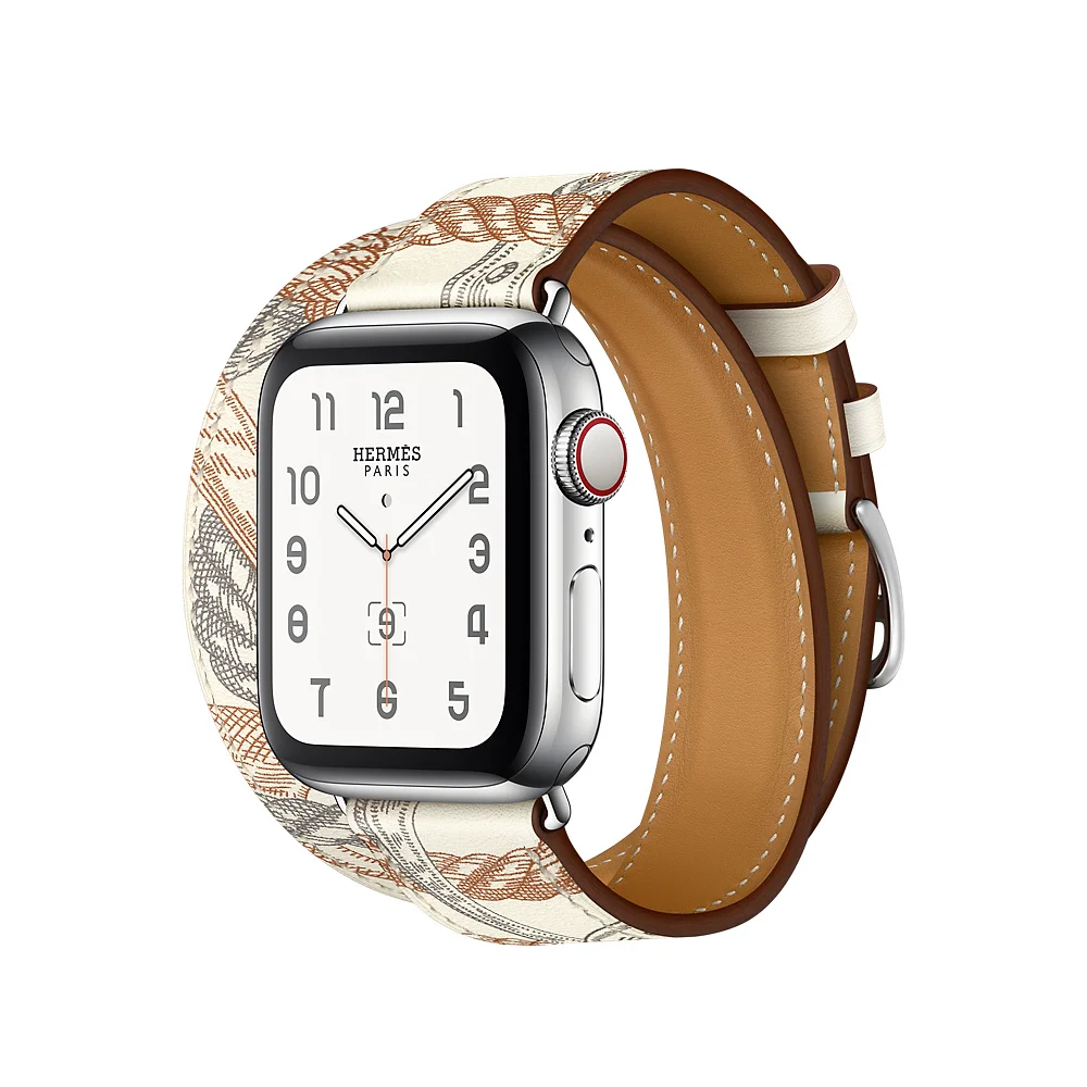 Popruh Pre Apple hodinky pásmo 5 4 44 mm 40 mm Double Tour pravej kože correa iwatch 3 2 42mm 38 mm náramok aple Príslušenstvo hodinky