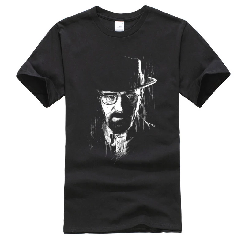 Portrét Na Heisenberg Vedy T Shirt Chémie Clona Breaking Bad Nové Tričko pre Mužov Camisas Inteligencie Tričko Čiernej Hore