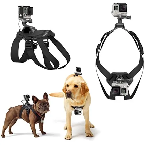 Postroj hrudník psa, podporujú kompatibilnú športové kamery Xiao Go Pro Yi SJCAM