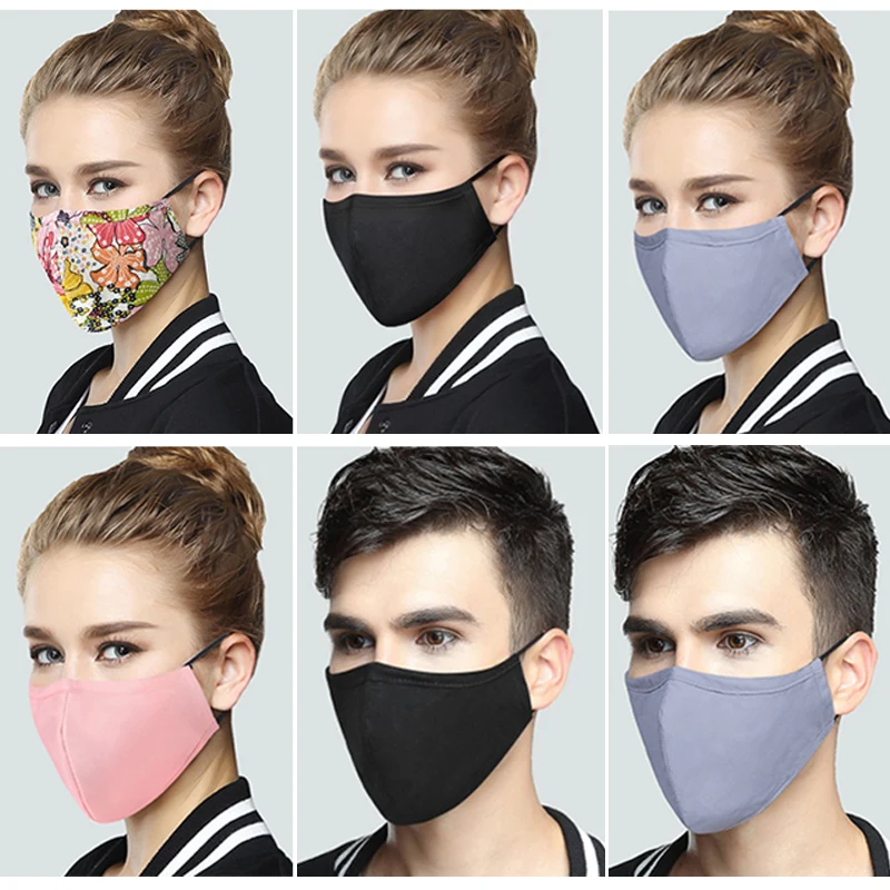 Prachotesný Masky Bavlnená Tkanina Tvár Masku S Uhlíkovým Filtrom, Ústa-utlmiť Maska Umývateľný Opakovane kórejský Pop