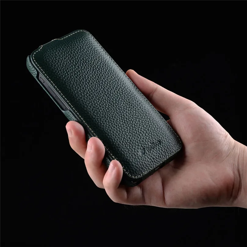 Pravej Kože Flip puzdro Pre iPhone 12 Pro Max 12Pro 12 Mini Business Luxusné Vertikálne Otvoriť Skutočné Cowhide Telefón Taška Prípadoch Kryt