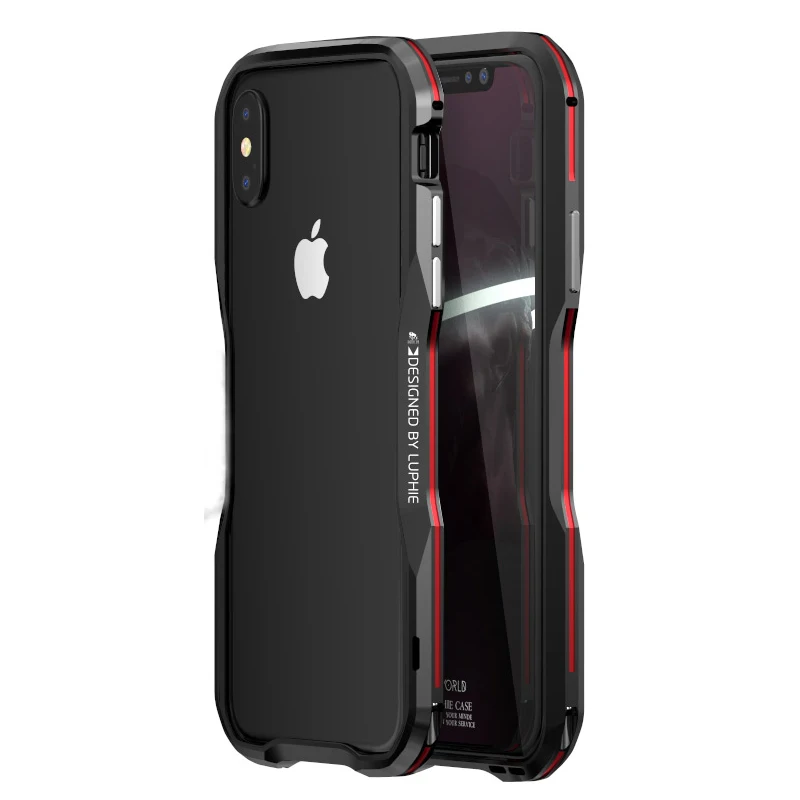 Pre Apple iphone 11 Pro max X XR XS MAX 7 8 Plus puzdro Ťažké 3D Ochranný obal, Kovové Nárazníka Hliníkový Rám Armor