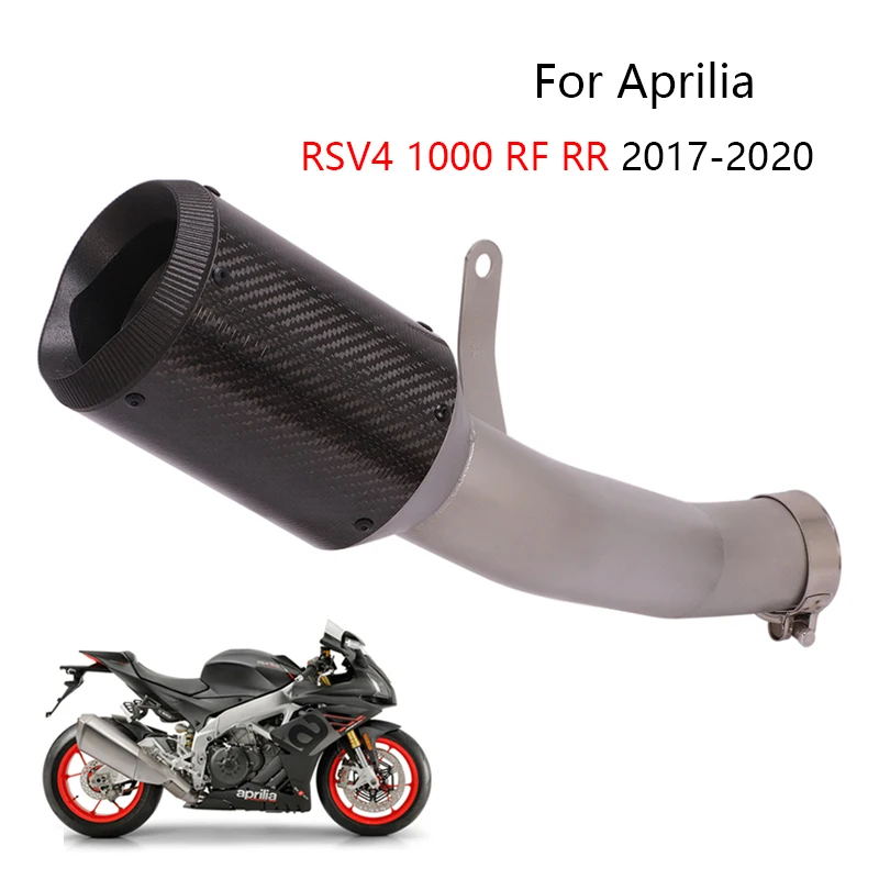 Pre Aprilia RSV4 1000 RR RF 2017-2020 Výfukového Potrubia Motocykel Uhlíkových Vlákien Šál Č Db Vrah Pošmyknúť Na Pôvodnej Katalyzátor