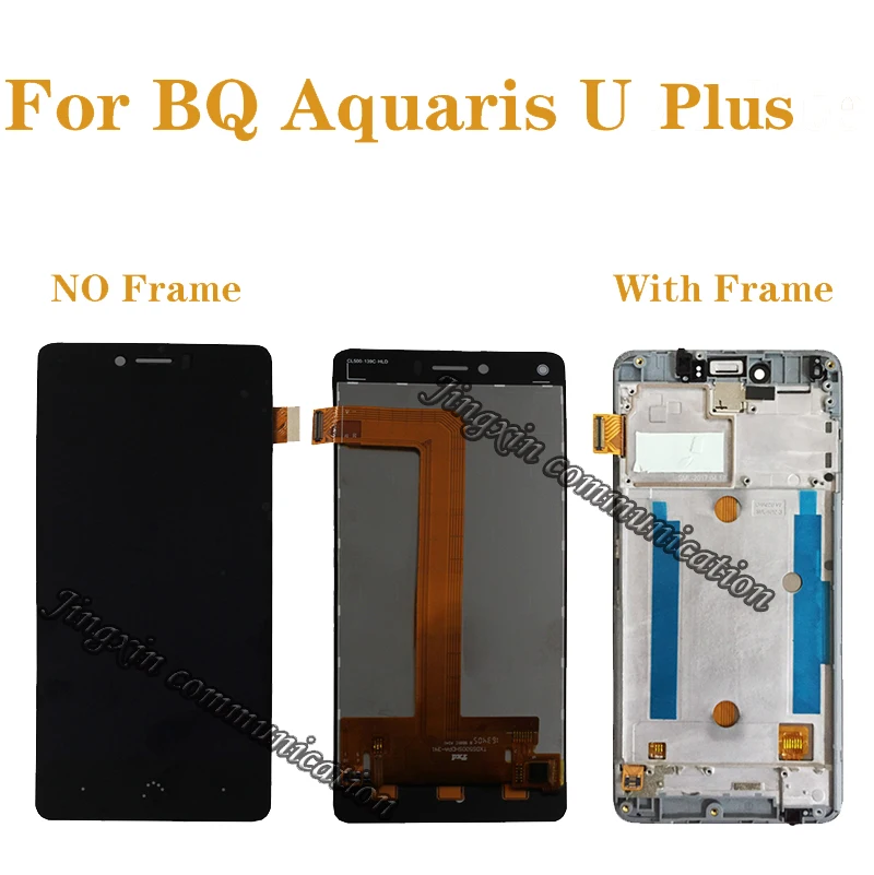 Pre BQ Aquaris U Plus LCD + dotyk obrazovky súčasti digitalizátorom. príslušenstvo náhradné BQ Aquaris U plus LCD displej komponentov