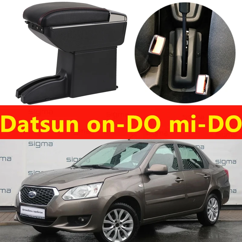 Pre Datsun na-mi ROBIŤ-UROBIŤ, lakťová opierka box univerzálny auto stredovej konzoly caja úprava príslušenstvo dvojité vznesené USB