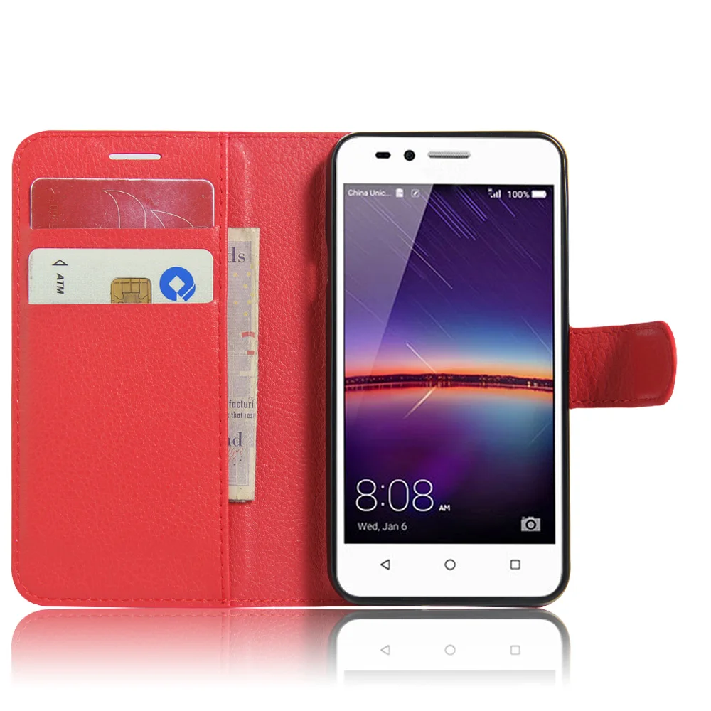 Pre Huawei Lua-L21 Prípade Wallet PU Kožené Zadný Kryt Telefónu Prípade Huawei LUA-L21 Y3 2 Y3 II Y3II Prípade Flip Ochranný Kože Taška