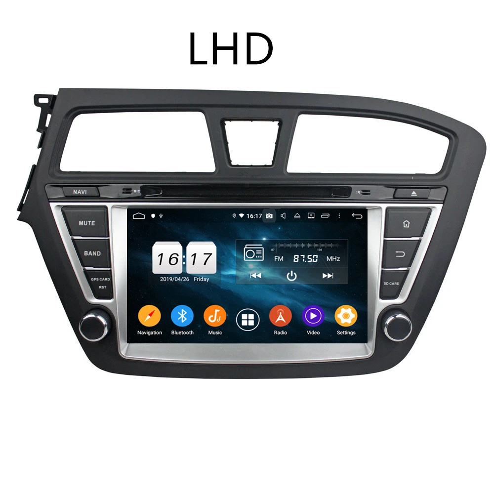 Pre Hyundai i20 som 20 Android Rádio - 2018 Auto multimediálne DVD Prehrávač, Stereo GPS Navi Vedúci jednotky Autoradio kazetový rekordér