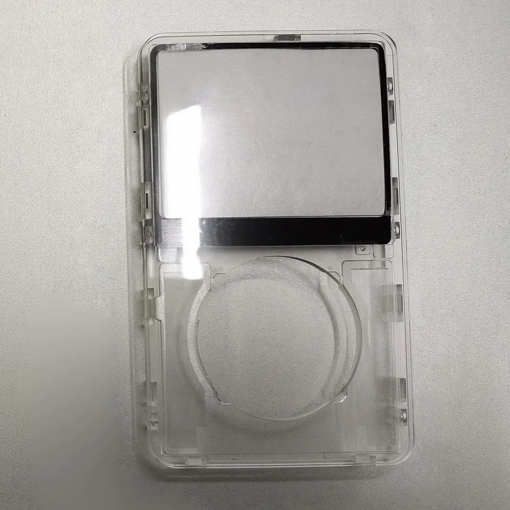 Pre iPod Video Čierna Biela Červená transparentné predné prípade predný panel