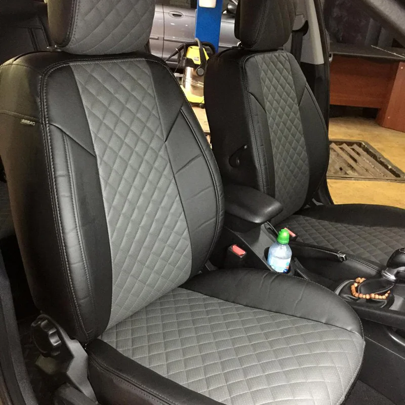 Pre Kia Ceed I 5-ти DV. C 2007-2012 гв. (hatchback, vagón) móde kryt sedadla z экокожи [model autopilota, kosoštvorec]