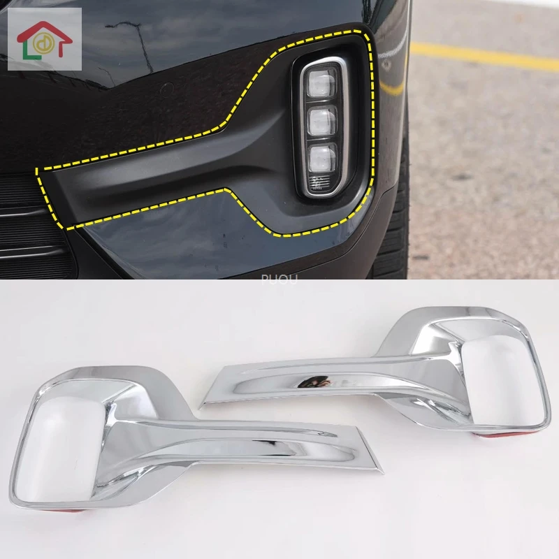 Pre Kia Seltos/KX3 2019 2020 2KS ABS Chrome Auto Predné & Zadné zadné Svetlo Hmlové Svetlo Dekorácie Kryt Výbava Auta Styling Príslušenstvo