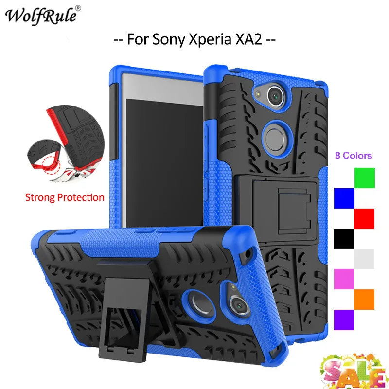 Pre Kryt Sony Xperia XA2 Prípade WolfRule TPU & PC Brnenie Držiak na Telefón puzdro Pre Sony Xperia XA2 Kryt Pre Sony XA2 Prípade H4133 5.8