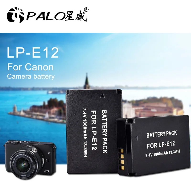 Pre LP-E12 Batérie LPE12 LP E12 Fotoaparát Batérií Pre Canon EOSM M10 M50 M100 Rebel SL1 100D KISS X7