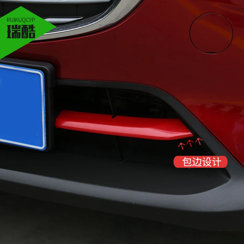 Pre Mazda CX-3 CX3 2016 2017 Nárazníka Vzduchu-vstup Mriežka Trim Prednej Mriežky Pásy Centrum Racing Kryt Exteriérové dekorácie