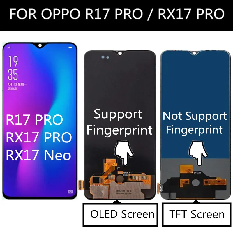 PRE OPPO RX17 Neo / RX17 PRO LCD Displej Dotykovej Obrazovky Montáž Náhradné Príslušenstvo Pre OPPO R17 PRO cph1893 LCD Displej