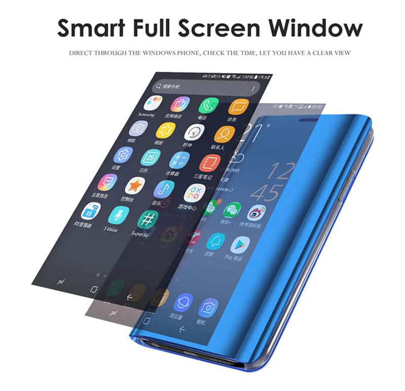 Pre Samsung Galaxy Note 20 Ultra Prípade, Smart Mirror Flip Prípadoch Na Sumsung Note20 Nie 20Ultra 20+ Magnetická Kniha Kryt Telefónu