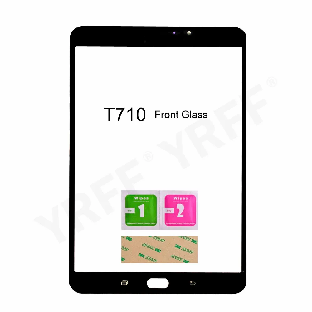 Pre Samsung Galaxy Tab S5e T720 T725/ S2 T810 T710 (Bez LCD Dotykový Displej) Predné Sklo Displeja Panel Montážne Diely