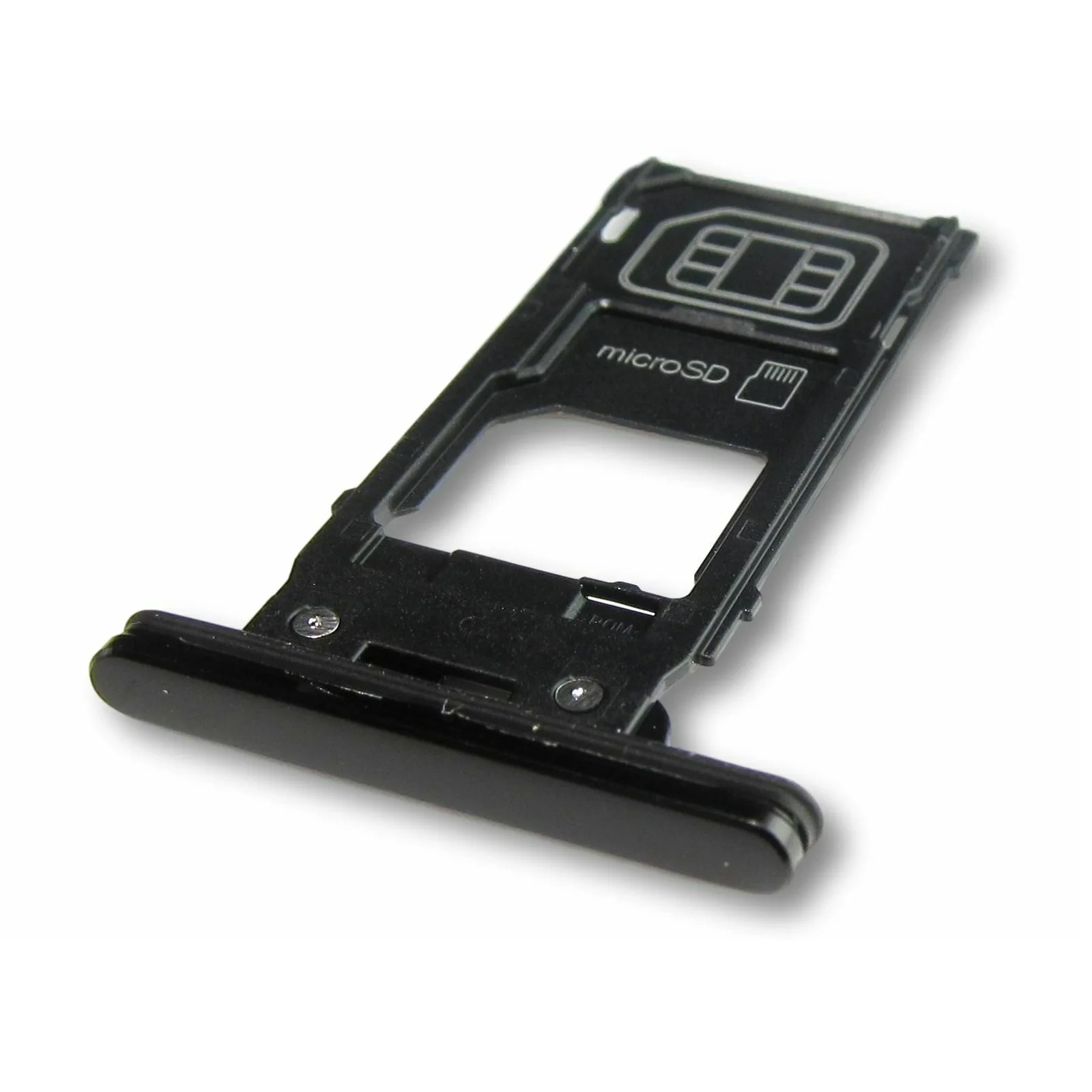 Pre Sony Xperia XZ2 H8316 H8276 Čierna Farba, SIM A MicroSD Pamäťovú Kartu, Držiak
