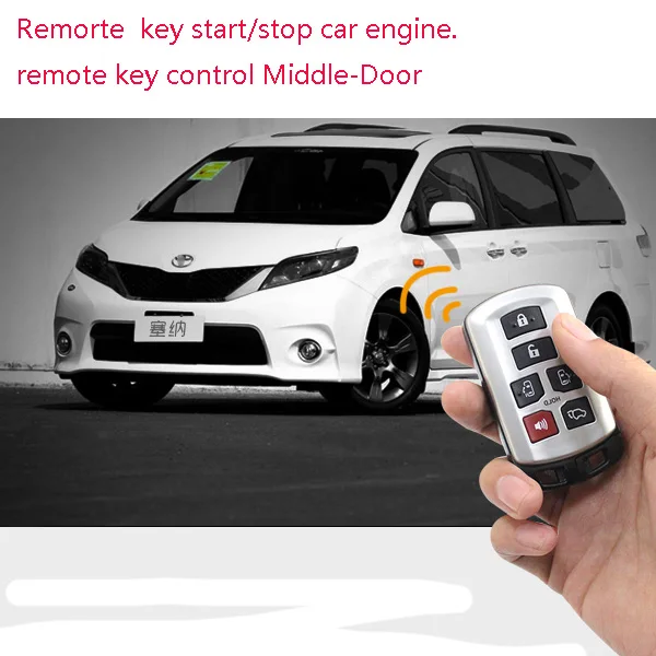 Pre Toyota Sienna Auto pridať tlačidlo Start stop systém Vzdialenej tlačidlo start stop systém A keyless vstup keyless go systém