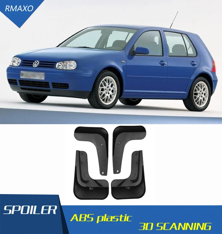 Pre Volkswagen Golf 4 2004-2008 Mudflaps Splash Stráže Predné S farbou a zadné Blato Klapka Blatníky Blatník špeciálne Upravené