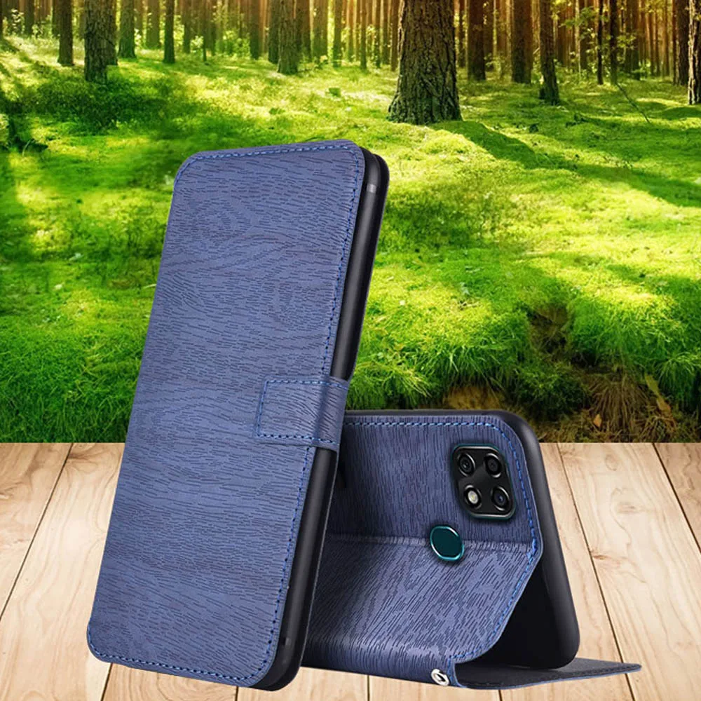 Pre ZTE Blade 20 Smart case drevo vzor business Peňaženky, kožené puzdro pre ZTE Blade 20 chytrý telefón prípade ZTE 20 smart flip cover