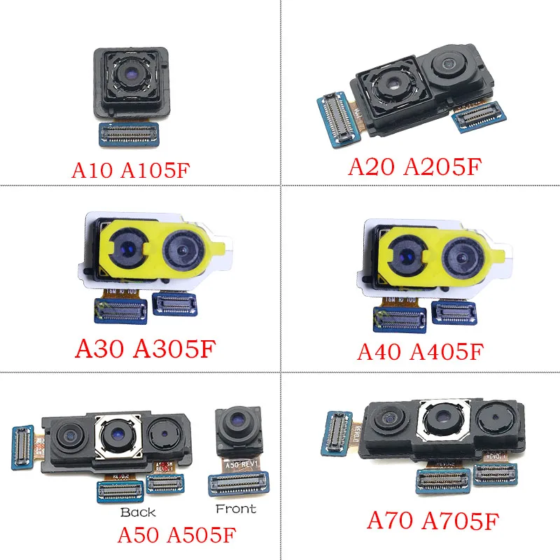 Predná Kamera Flex Späť Zadný Fotoaparát Flex Kábel Pre Samsung Galaxy A10 A20 A30 A40 A50 A60 A70 A105F A205F A305F A405F A505F