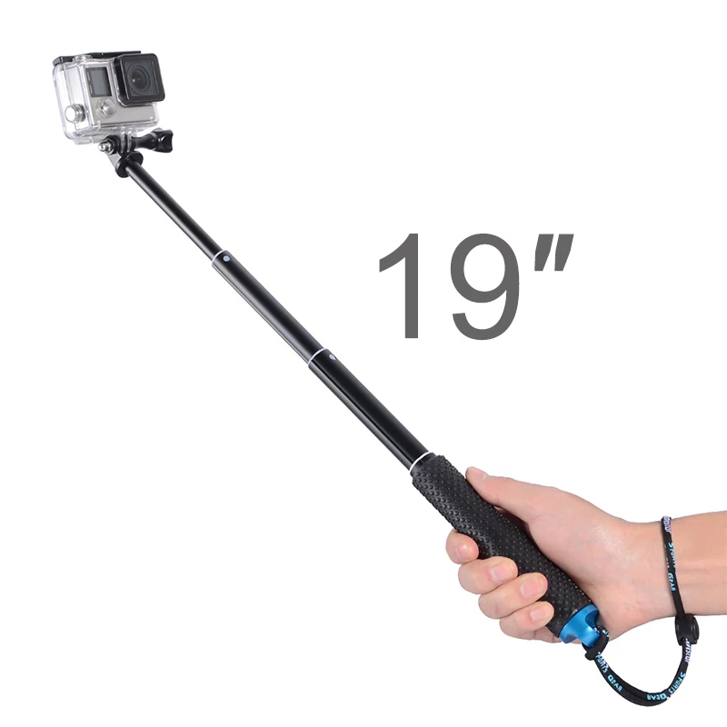Prenosné Selfie Stick Rozšíriť Monopod pre GoPro Hero 9 8 7 6 5 Yi 4K Sjcam M10 Sj8 Eken H9 DJI Osmo Kamery Go Pro Príslušenstvo