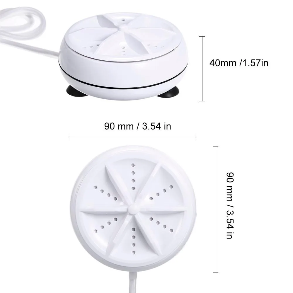 Prenosný Mini práčka Prenosný Ultrazvukový Turbíny Odstraňuje Špinu Podložka USB Kábel pre Cestovanie Home Depot Služobná Cesta