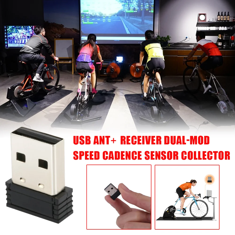 Prenosný Snímač Rýchlosti Adaptér Požičovňa Stojan ANT+USB Cyklistické Bezdrôtový Prijímač pre Garmin pre Zwift pre Wahoo Bkool bicicleta 30