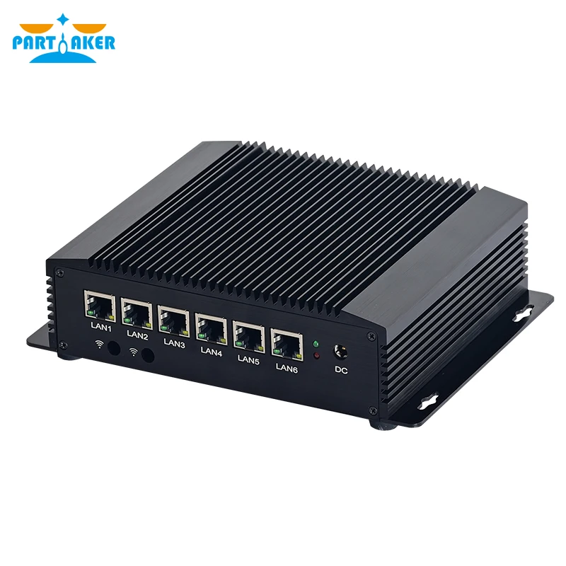 Priemyselné Mini PC 2955U i3 4005U i5 4200U i3 6157U i5 8265U 6 Lan Firewall Zariadenia PC pfSense Smerovač 2*RS232 4G/3G, WiFi