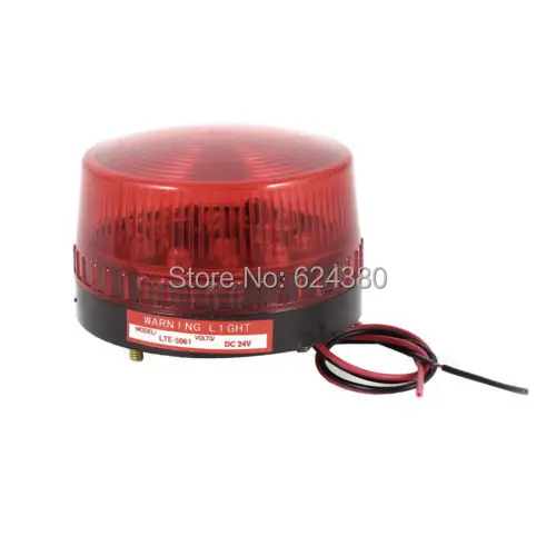 Priemyselné Signál Núdzového Poplachu Varovanie Lampa Červená LED Flash Strobe Svetlo 12V 24V DC LTE-5061