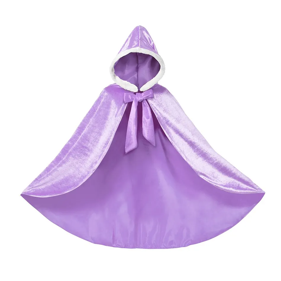 Princezná Plášť pre Dievčatá Halloween Zdobiť Maškarný Kostým Detský Modré, Ružové a Žlté Kapucňou Cendrillon Belle Aurore Cape Dievča Kostým
