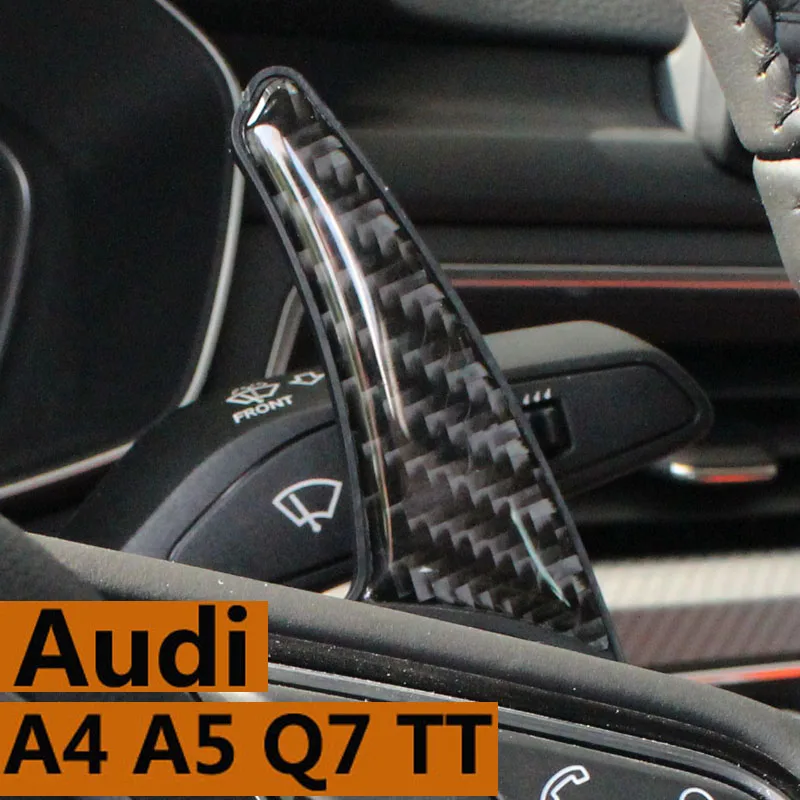 Prispôsobiť sa novým audi A4 A5 Q7, TT TTS shift dial Úpravy na uhlíkových vlákien volant interiéru vozidla 3 d nálepky