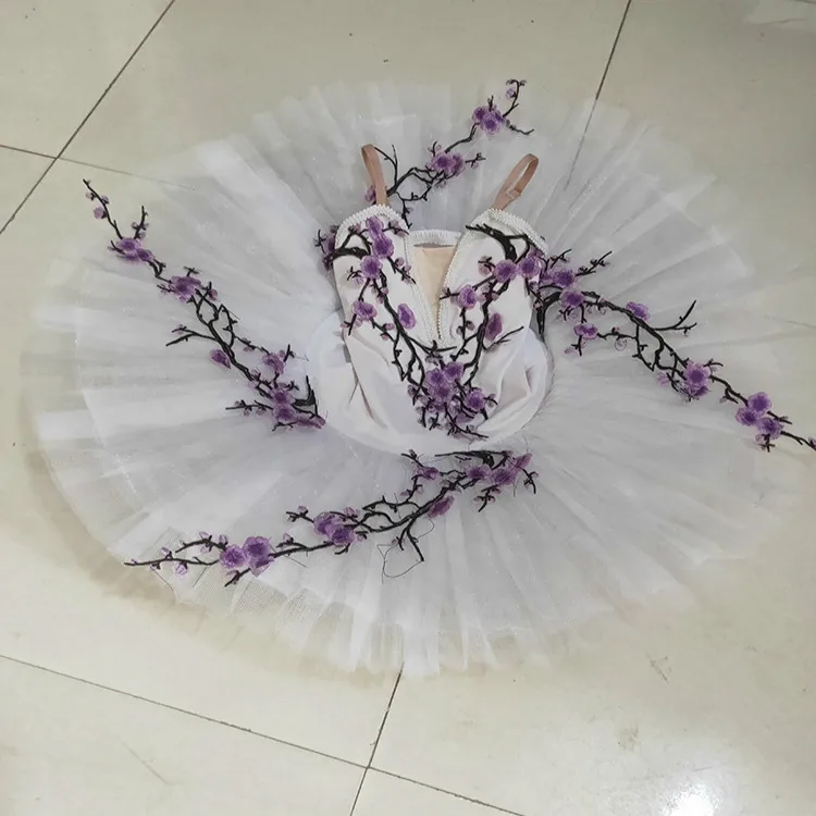 Profesionálne Balet Tutu Dospelých Dieťa Fialová Slivka Kvet Baletu Šaty Pre Dievčatá, Deti Trikot Balerína Šaty Žien Tanečné Nosiť