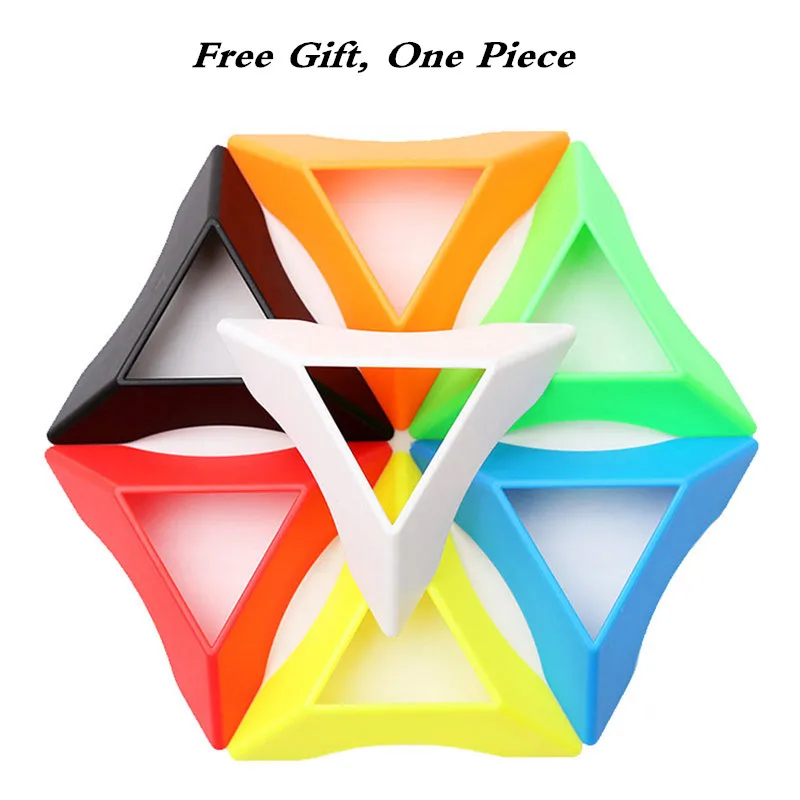 Profesionálne Rainbow Kocka 3x3x3 5.7 CM Rýchlosť Pre Magic Puzzle Kocky Neo Cubo Magico Nálepka Pre Deti Hračky
