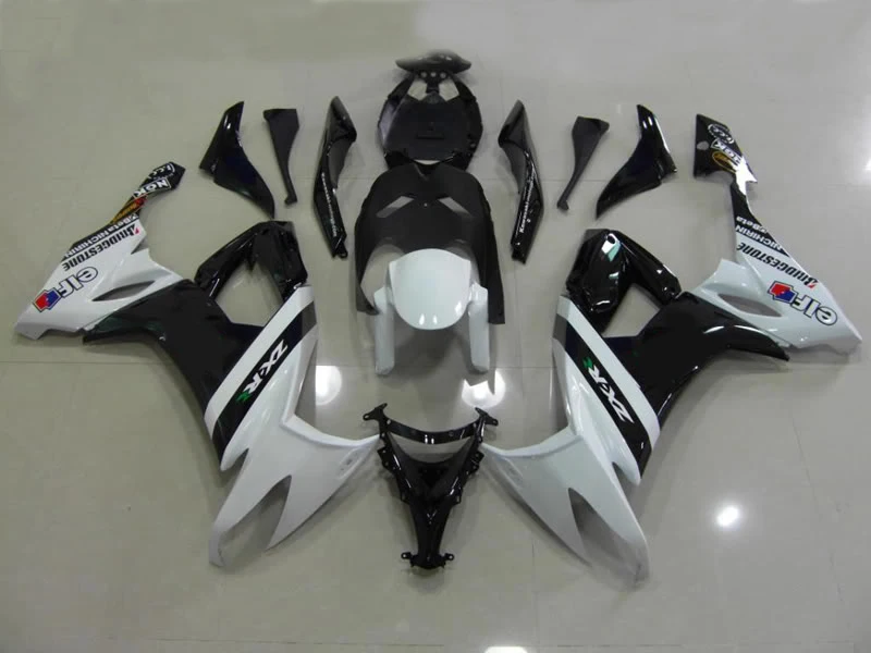 Profesionálne výrobné ABS motocykel kapotáže pre Kawasaki ZX 10R 2008 2009 2010 biela čierna skriňa Horské Ninja ZX10R 08-10