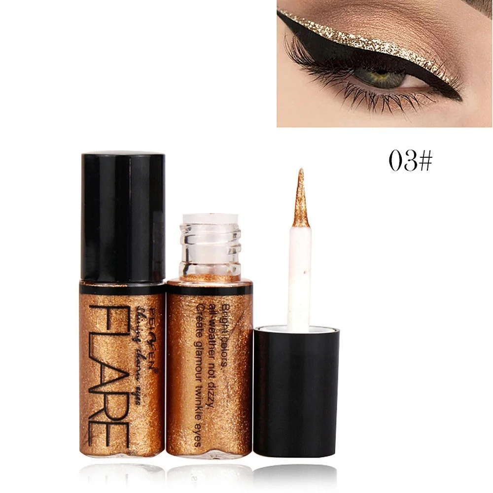 Profesionálny make-up očných liniek Kvapaliny Silver Rose Gold 10pcs/set Nepremokavé Lesk Očné linky Diamond Krásy Pre Ženy, Kozmetické